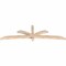 Ekena Millwork Davenport Smooth Timber Gable Bracket, Douglas Fir, 96"W x 28"H x 3 1/2"D x 3 1/2"F, 7/12 Pitch GBW096X28X0404DAV00SDF - alternate 3